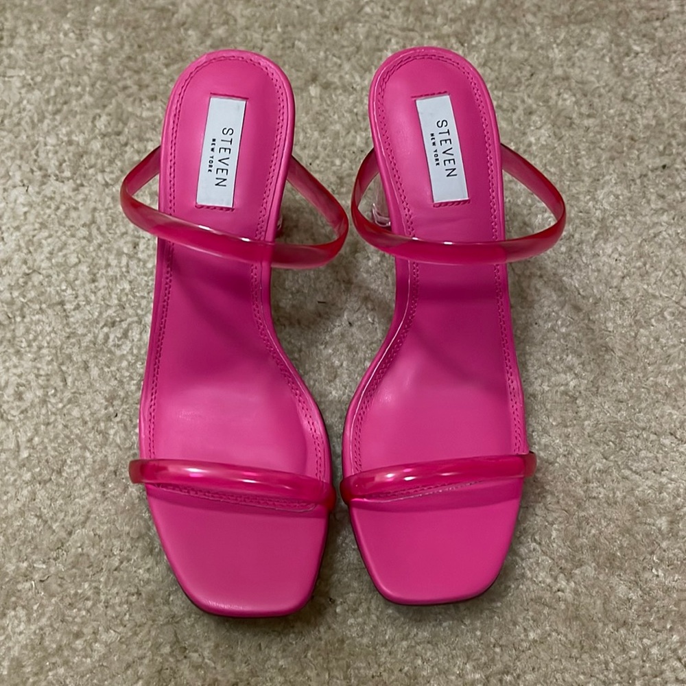 Steven New York Jercy Heels Size 10 Color Hot Pink